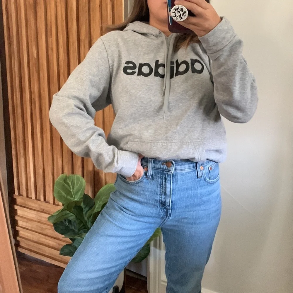 Adidas Basic Pullover Hoodie. Medium - Picture 3 of 11